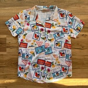 New York Mets Hawaiian Shirt Benny Agbayani XL White